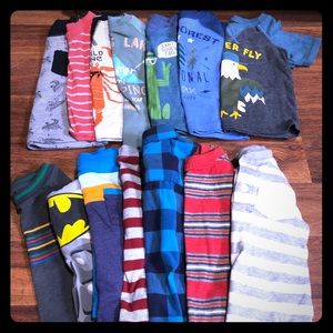 Boys, size 12 months, shirts lot (14)